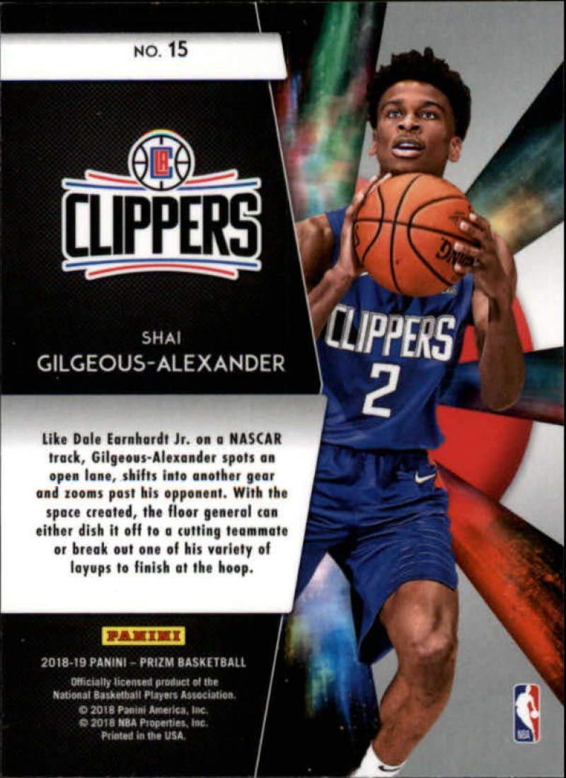 Amazon.com: 2018-19 Panini Prizm Freshman Phenoms #15 Shai